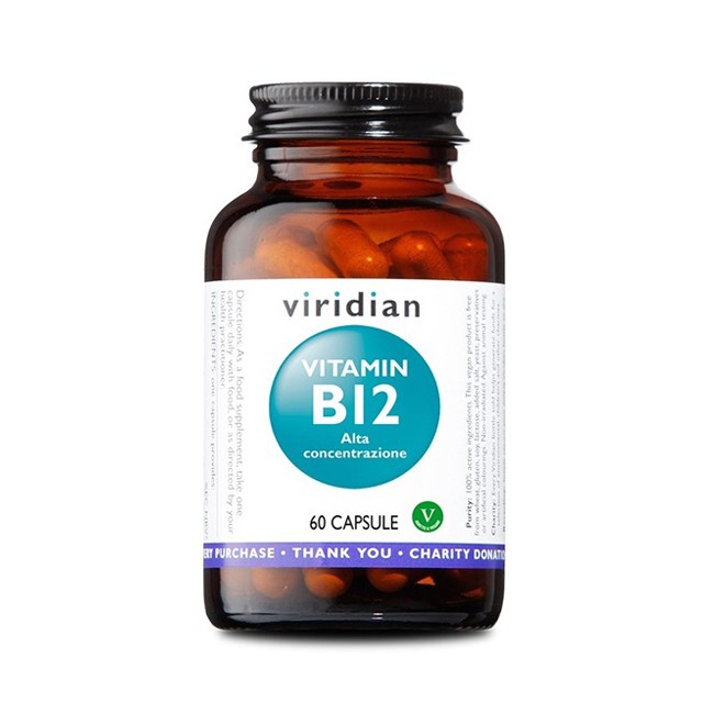 Natur Viridian Vitamin B12 High Potency 60 Capsule Viridian Vitamina B12 Alta Concentrazione Natur Viridian Vitamin B12 High Potency 60 Capsule Viridian Vitamina B12 Alta Concentrazione