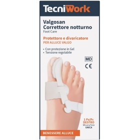 Tecniwork Correttore Notturno Per Alluce Valgo Destro Misura Unica Valgosan 1 Pezzo
