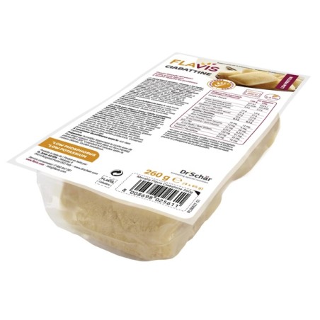 Flavis Ciabattine Panini Bianchi Aproteici 4 Pezzi Da 65 G