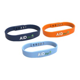 Audens Aidme Bracciale Salvavita Blu Con Sistema Nfc