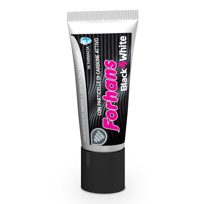 Forhans Black4White dentifricio 12 ml Forhans Black4White dentifricio 12 ml