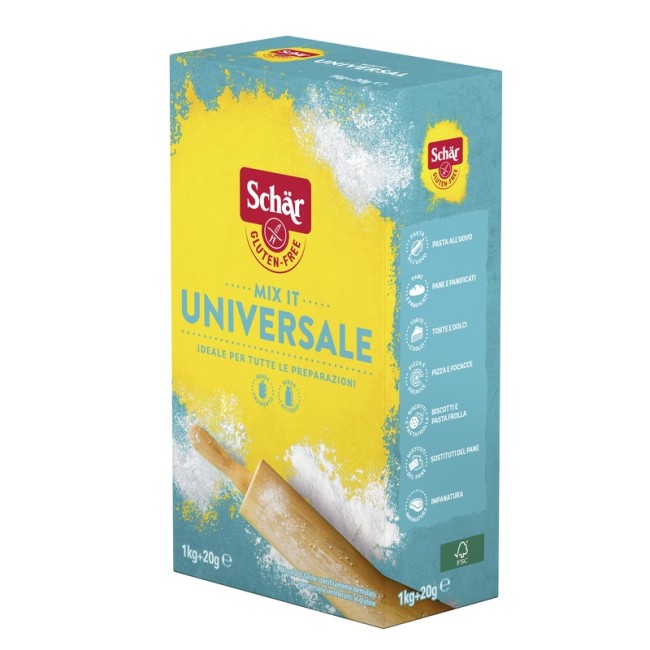 Schar Mix It Farina Universale Senza Lattosio 1 Kg + 20 G Schar Mix It Farina Universale Senza Lattosio 1 Kg + 20 G