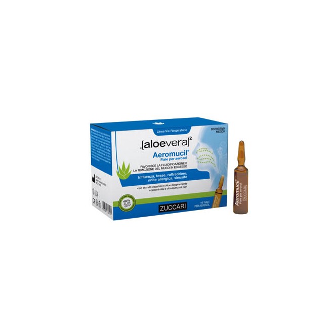 Zuccari Aloevera2 Aeromucil 10 Fiale 5 Ml