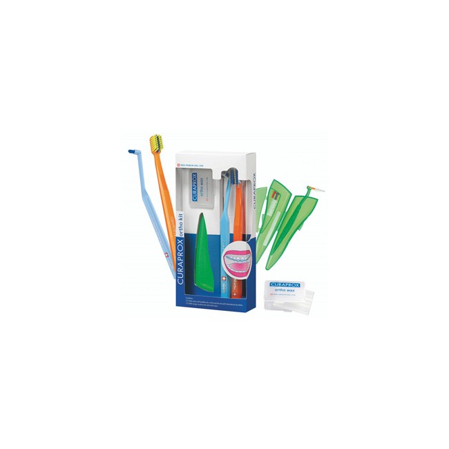 Curaden Healthcare Curaprox Ortho Kit 1 Set Composto Da Cs 5460 Ortho+cs 1009 Single+ Capsule Ortho Pocket Set+ortho Wax Curaden Healthcare Curaprox Ortho Kit 1 Set Composto Da Cs 5460 Ortho+cs 1009 Single+ Capsule Ortho Pocket Set+ortho Wax