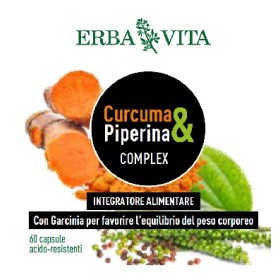 Erba Vita Curcuma&piperina Complex 60 Capsule
