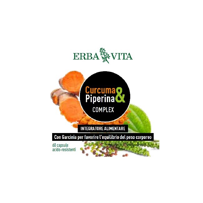 Erba Vita Curcuma&piperina Complex 60 Capsule