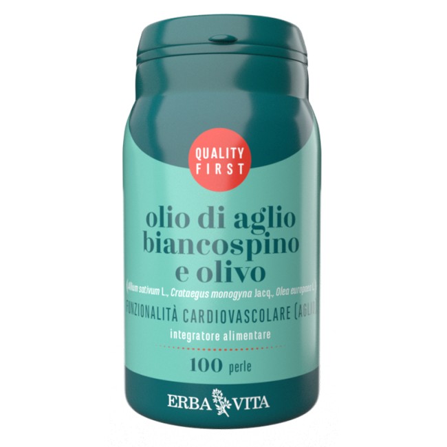 Erba Vita Olio Di Aglio Biancospino E Olivo 100 Perle Erba Vita Olio Di Aglio Biancospino E Olivo 100 Perle