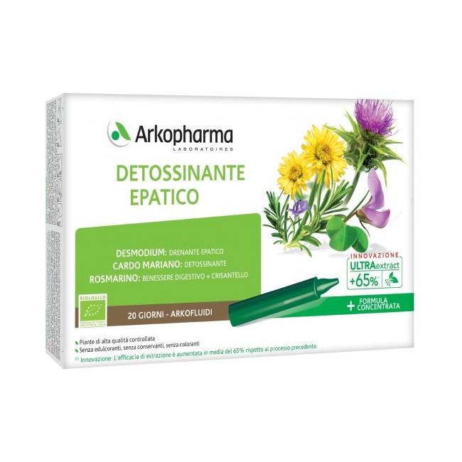Arkopharma Arkofluidi Detossinante Epatico 20 Fiale Arkopharma Arkofluidi Detossinante Epatico 20 Fiale