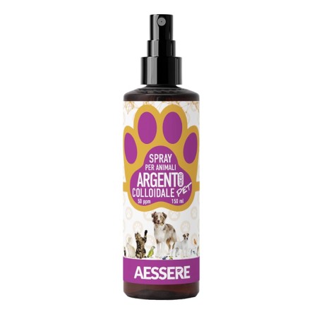 Aessere Argento Colloidale Pet Spray 50ppm 150 Ml