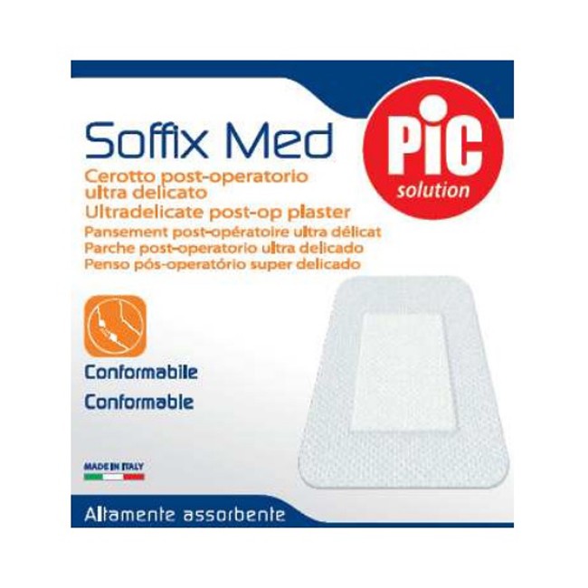 Pikdare Cerotto In Tnt Adesivo 10x8 Cm Con Compressa Assorbente 4,5x5,5 Cm Pic Soffix Med 1 Pezzo