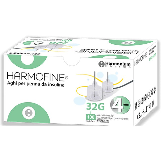 Adl Farmaceutici Ago Harmofine Penna Da Insulina Gauge 32 4mm 100 Pezzi Adl Farmaceutici Ago Harmofine Penna Da Insulina Gauge 32 4mm 100 Pezzi