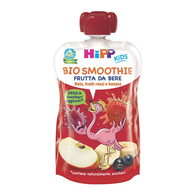 Hipp Bio Smoothies Mela/ban/frutti Rossi 120 Ml Hipp Bio Smoothies Mela/ban/frutti Rossi 120 Ml