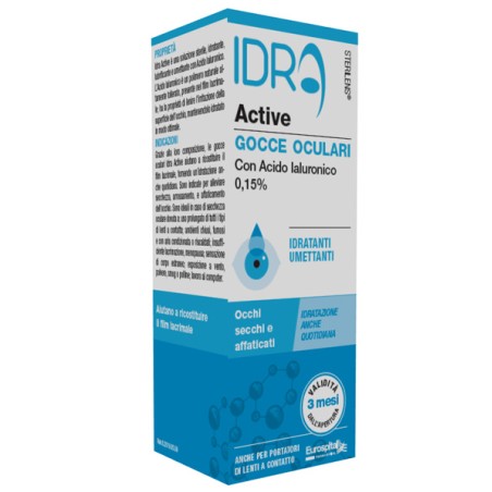 Eurospital Gocce Oculari Sterilens Idra Active 10 Ml Con Acido Ialuronico 0,15% Eurospital Gocce Oculari Sterilens Idra Active 10 Ml Con Acido Ialuronico 0,15%