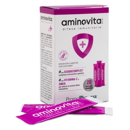 Promopharma Aminovita Plus Difese Immunitarie 20 Stick Pack X 2,5 G Promopharma Aminovita Plus Difese Immunitarie 20 Stick Pack X 2,5 G