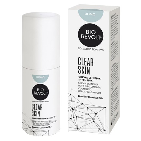 Enzymmanagement Ag Biorevolt Rx Clear Skin Uomo Crema Lenitiva Intensiva Bioattiva Per Pelle Impura 30 Ml Enzymmanagement Ag Biorevolt Rx Clear Skin Uomo Crema Lenitiva Intensiva Bioattiva Per Pelle Impura 30 Ml