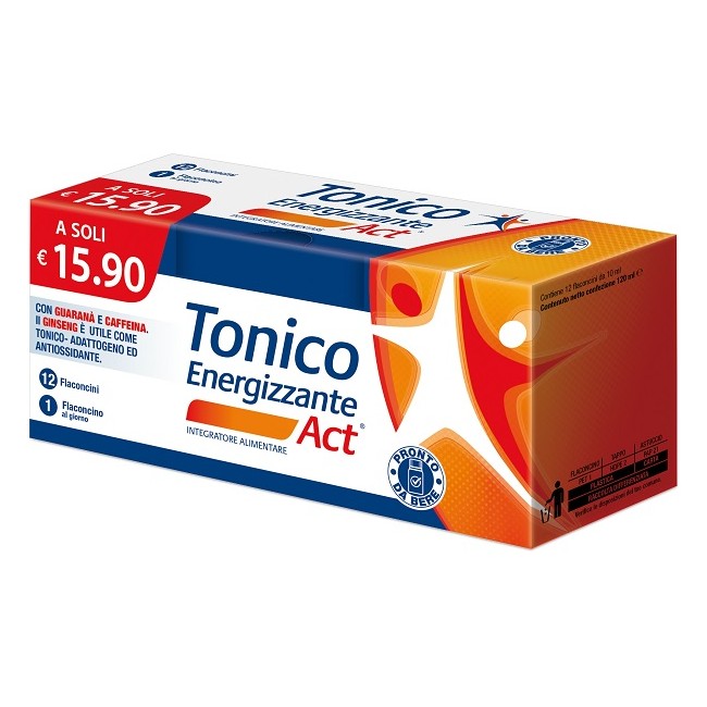 F&f Tonico Energizzante Act 12 Flaconcini Da 10 Ml