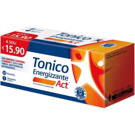 F&f Tonico Energizzante Act 12 Flaconcini Da 10 Ml