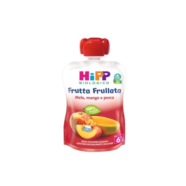 Hipp Bio Frutta Frullata Mela/mango/pesca 90 G Hipp Bio Frutta Frullata Mela/mango/pesca 90 G