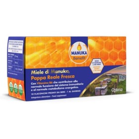 Optima Naturals Manuka Benefit Pappa Reale Manuka Vitamina B6 10 Flaconcini 10 Ml