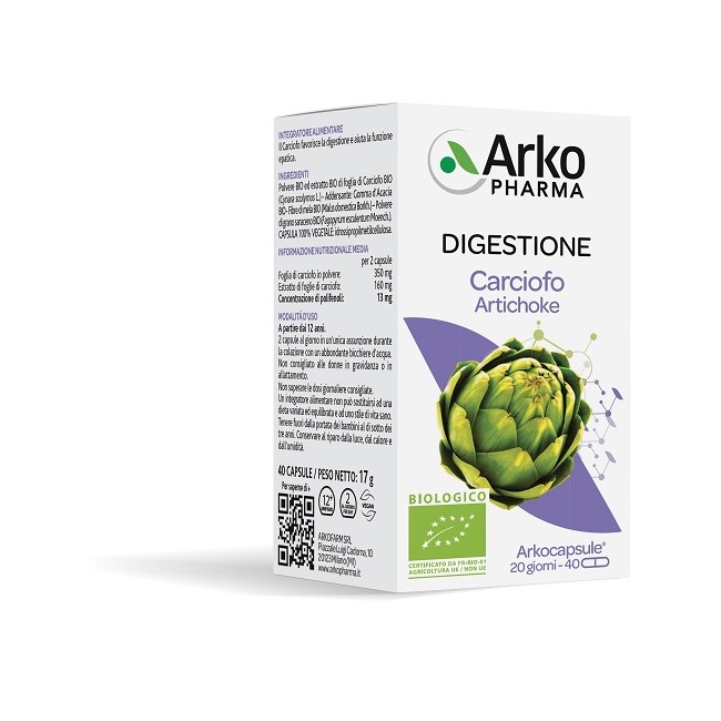 Arkopharma Arko Capsule Carciofo Bio 40 Capsule Arkopharma Arko Capsule Carciofo Bio 40 Capsule