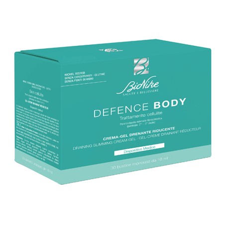 Bionike Defence Body Trattamento Cellulite Crema Gel Drenante Riducente 30 Bustine Da 10 Ml