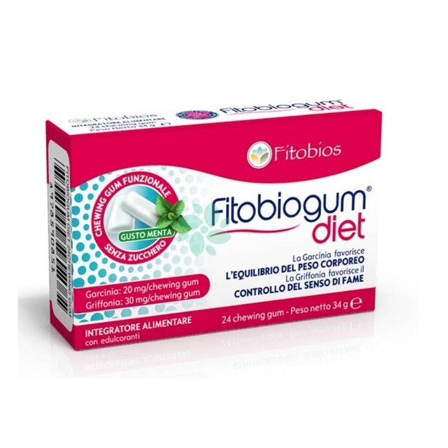 Fitobios Fitobiogum Diet 24 Chewing Gum