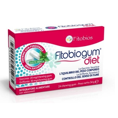 Fitobios Fitobiogum Diet 24 Chewing Gum Fitobios Fitobiogum Diet 24 Chewing Gum