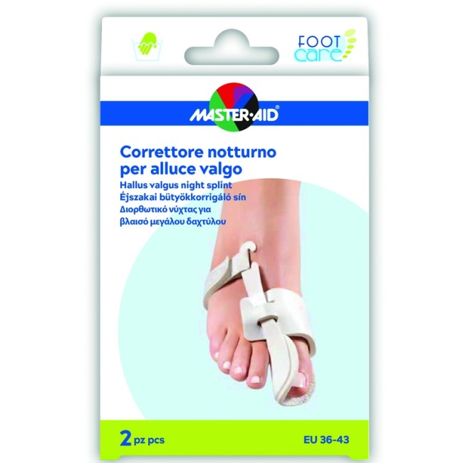 Pietrasanta Pharma Correttore Notte Alluce Valgo Master-aid Footcare 36-43 2 Pezzi D10 Pietrasanta Pharma Correttore Notte Alluce Valgo Master-aid Footcare 36-43 2 Pezzi D10