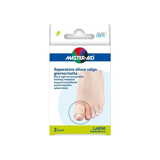 Pietrasanta Pharma Divaricatore Alluce Giorno/notte Master-aid Footcare Large 2 Pezzi D12 Pietrasanta Pharma Divaricatore Alluce Giorno/notte Master-aid Footcare Large 2 Pezzi D12