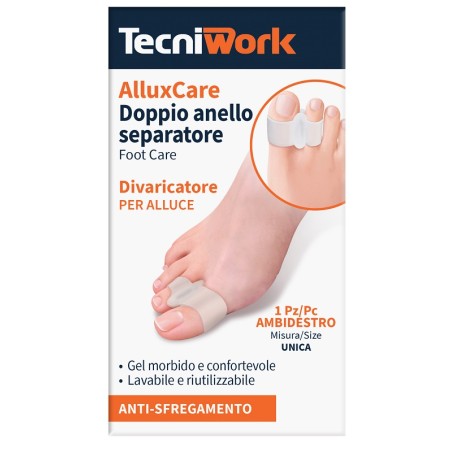 Tecniwork Allux Care Separatore E Divaricatore Per Alluce A Doppio Anello