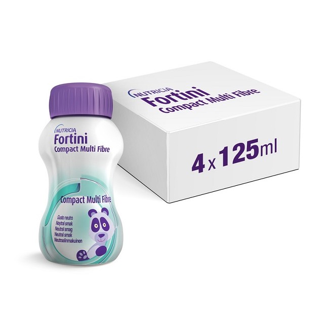 Danone Fortini Compact Multi Fibre Neutro 4 Pezzi 125 G