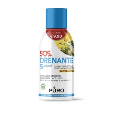 Uragme Puro Drenante 5 Azioni Con Baobab Gusto Ananas 500 Ml Uragme Puro Drenante 5 Azioni Con Baobab Gusto Ananas 500 Ml
