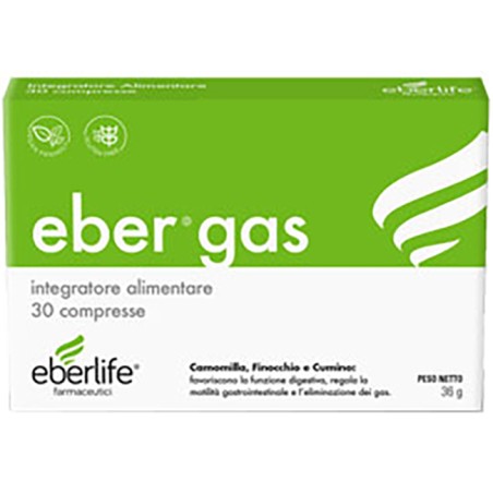Eberlife Farmaceutici Ebergas 30 Compresse