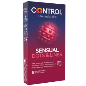 Pikdare Control Sensual Dots&lines 6 Pezzi