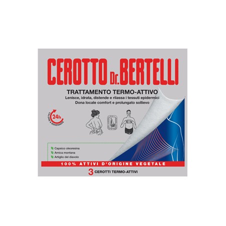 Kelemata Dr Bertelli Cerotto Termo-attivo 3 Pezzi Kelemata Dr Bertelli Cerotto Termo-attivo 3 Pezzi