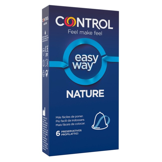Pikdare Profilattico Control Easy Way Nature 6 Pezzi Pikdare Profilattico Control Easy Way Nature 6 Pezzi