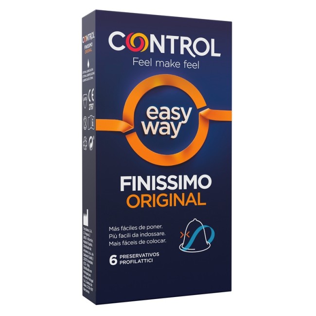 Pikdare Profilattico Control Easy Way Finissimo Original 6 Pezzi Pikdare Profilattico Control Easy Way Finissimo Original 6 Pezzi