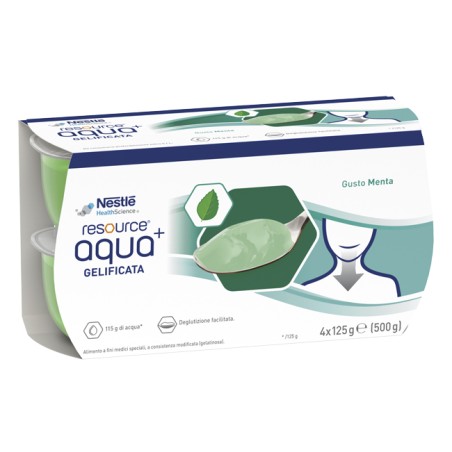 Nestlè Resource Aqua Acqua Gelificata+mint Cup 6 4x125 G