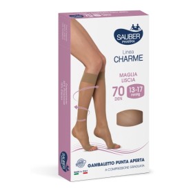 Desa Pharma Sauber Gambaletto Open Toe 70 Denari Maglia Liscia Neutro Beige Taglia 2