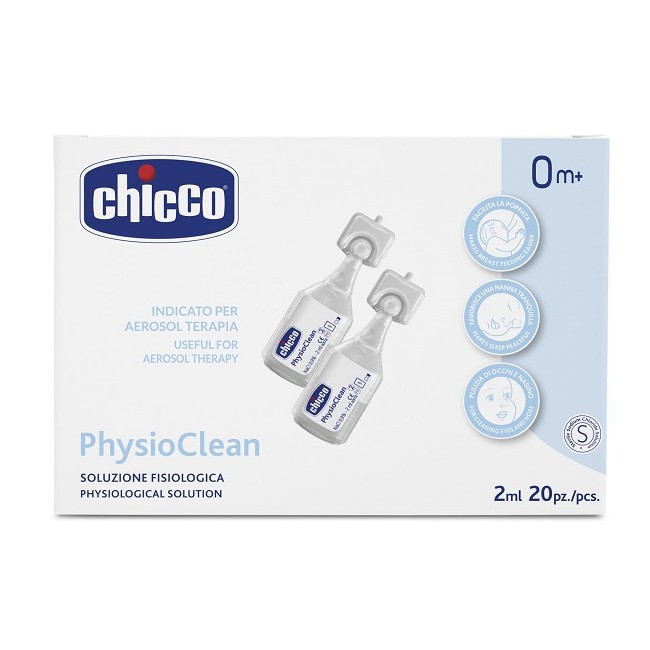 Soluzione Fisiologica Per Aerosol Chicco Physioclean 20 X 2 Ml Soluzione Fisiologica Per Aerosol Chicco Physioclean 20 X 2 Ml