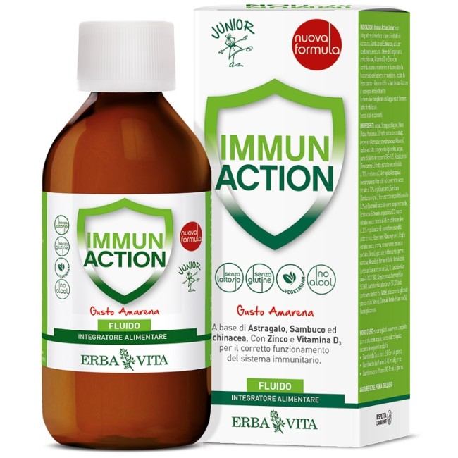 Erba Vita Immun Action Fluido Junior 200 Ml Erba Vita Immun Action Fluido Junior 200 Ml
