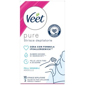 Reckitt Benckiser Veet Strisce Ascelle Ipoallergeniche 16 Pezzi