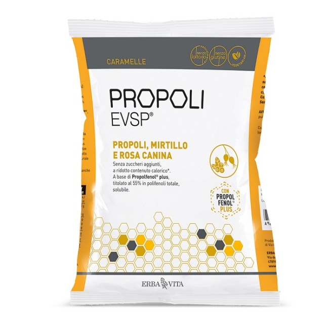 Erba Vita Propoli Evsp Caramelle Propoli Mirtillo Rosa Canina 65 G Erba Vita Propoli Evsp Caramelle Propoli Mirtillo Rosa Canina 65 G