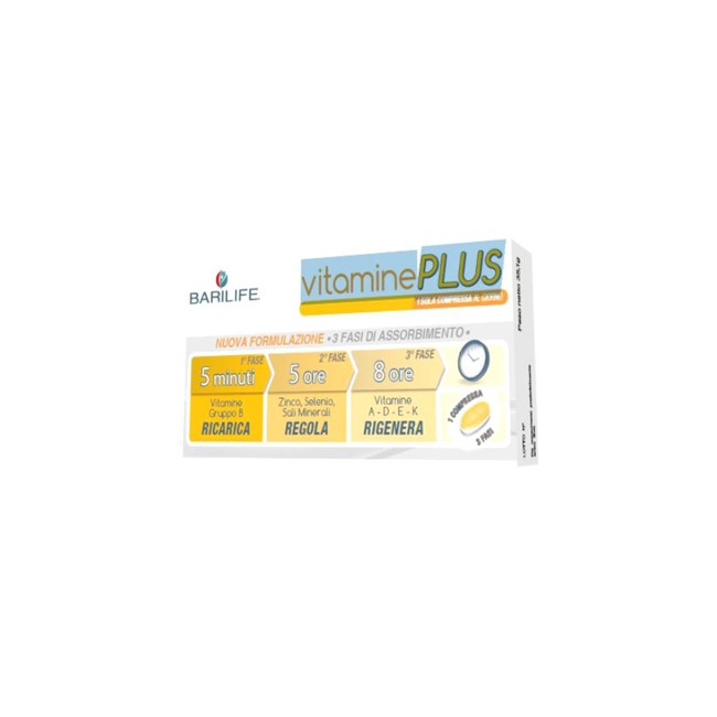 Barilife Vitamine Plus 30 Compresse Trifase Barilife Vitamine Plus 30 Compresse Trifase