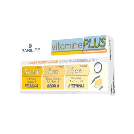 Barilife Vitamine Plus 30 Compresse Trifase Barilife Vitamine Plus 30 Compresse Trifase