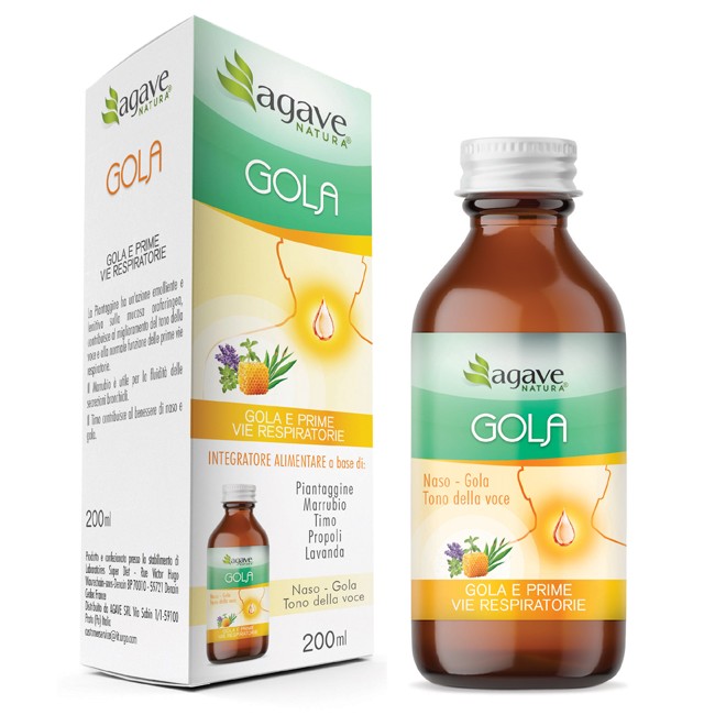 Agave Farmaceutici Agave Natura Sciroppo Gola 200 Ml Agave Farmaceutici Agave Natura Sciroppo Gola 200 Ml