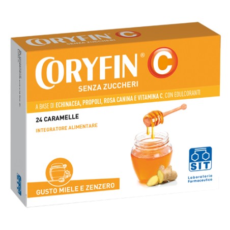 Sit Laboratorio Farmaceutico Coryfin C Senza Zucchero Miele Zenzero 24 Caramelle Sit Laboratorio Farmaceutico Coryfin C Senza Zucchero Miele Zenzero 24 Caramelle
