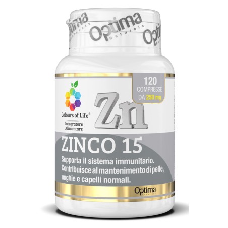 Optima Naturals Colours Of Life Zinco 15 120 Compresse Optima Naturals Colours Of Life Zinco 15 120 Compresse