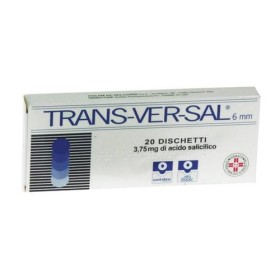 Trans-ver-sal 3,75 mg/6 mm cerotti trandermici scatola 20 cerotti transdermici 6 mm - 24 cerotti di fissaggio ed una limetta