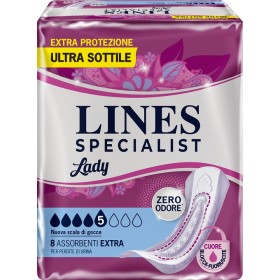 Fater Assorbenti Per Incontinenza Lines Specialist Lady Extra Ipoallergenici 8 Pezzi
